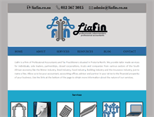 Tablet Screenshot of liafin.co.za